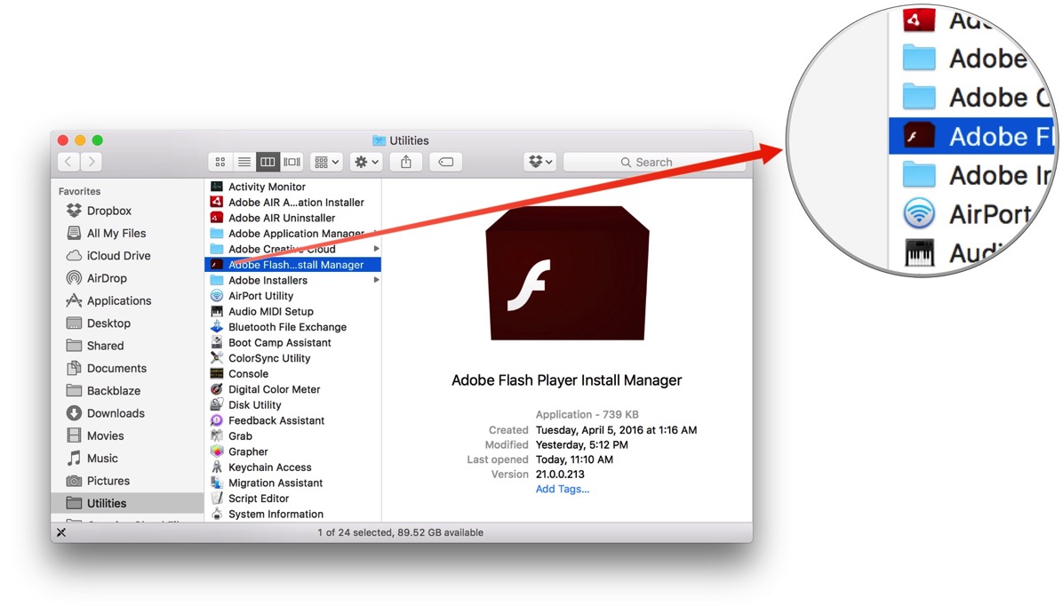 adobe flash drive update for mac